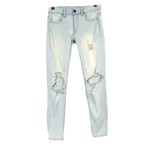 American Eagle Outfitters Denim - American Eagle Ripped & Distressed Ankle Jegging